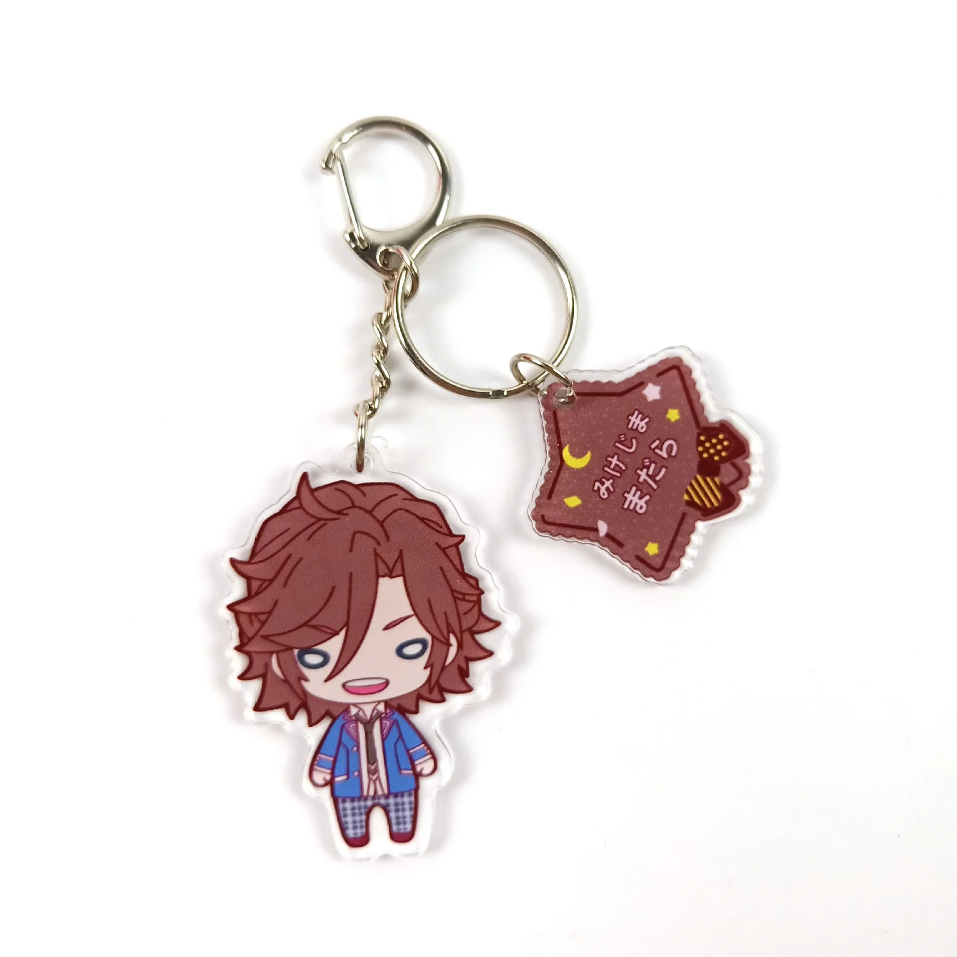 Anime Ensemble Stars Figure Keychain Hakaze Kaoru Cosplay Acrylic Keychain Jewelry Accessory Friend Gift