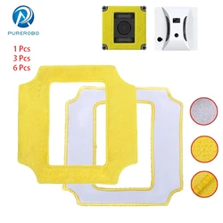 Robot de nettoyage de vitres, serpillière de haute qualité, lingettes de nettoyage carrées universelles, Purerobo W-S3 S4 S3S S5, pièces de nettoyeur de vitres