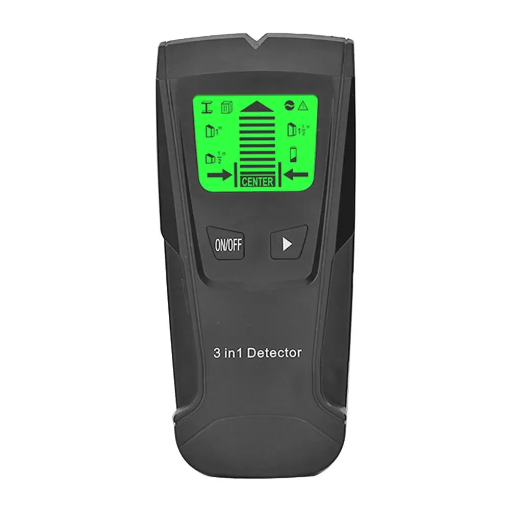 

Metal Voltage Wood Stud Sensor Compact Handheld Detects Metal AC Wire Live Wire Mistakes Avoidance Powered 9V