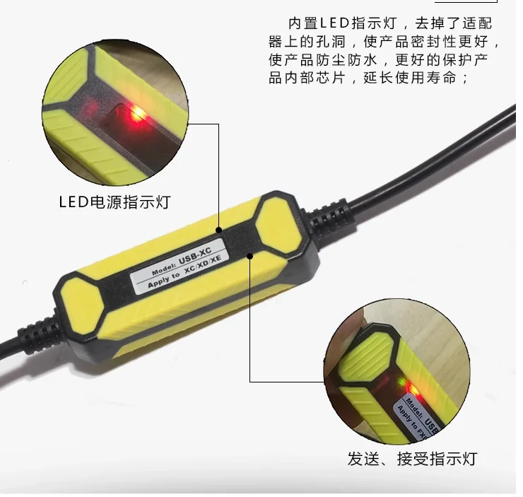 محول USB Zu, RS232, PLC, Geeignet, xcinjie, XC1, XC2, XC3, XC5, PLC Programmierung Kabel,-3m