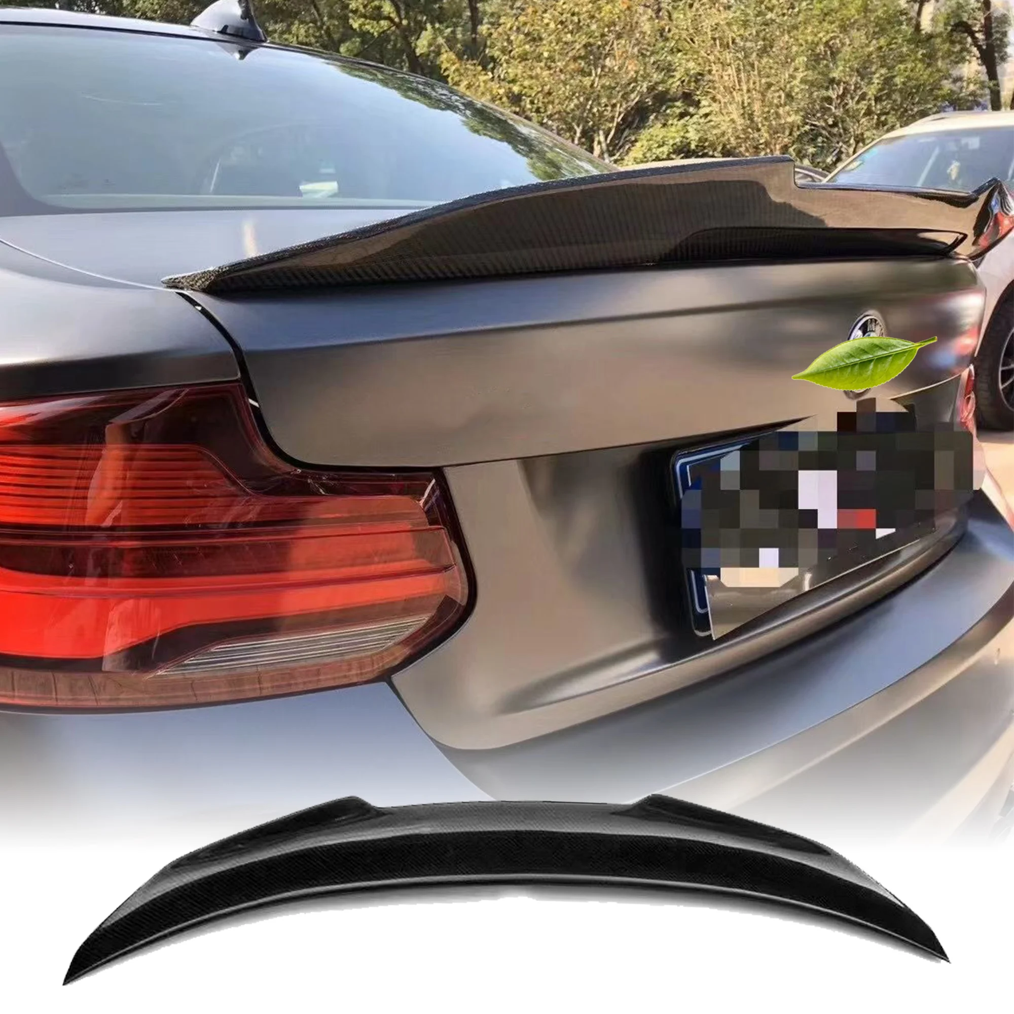 

Suitable for BMW 2 Series F22 M2 F87 PSM Style Carbon fiber Rear Spoiler Trunk wing 2014-2019 FRP carbonSpoiler