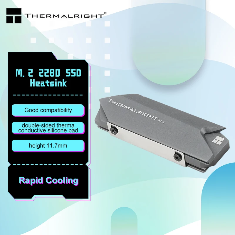

Thermalright M.2 2280 PRO ARGB Aluminum alloy SSD Solid-state Hard Drive Disk Cooling For M2 heatsink 22*80mm Cooler Radiator
