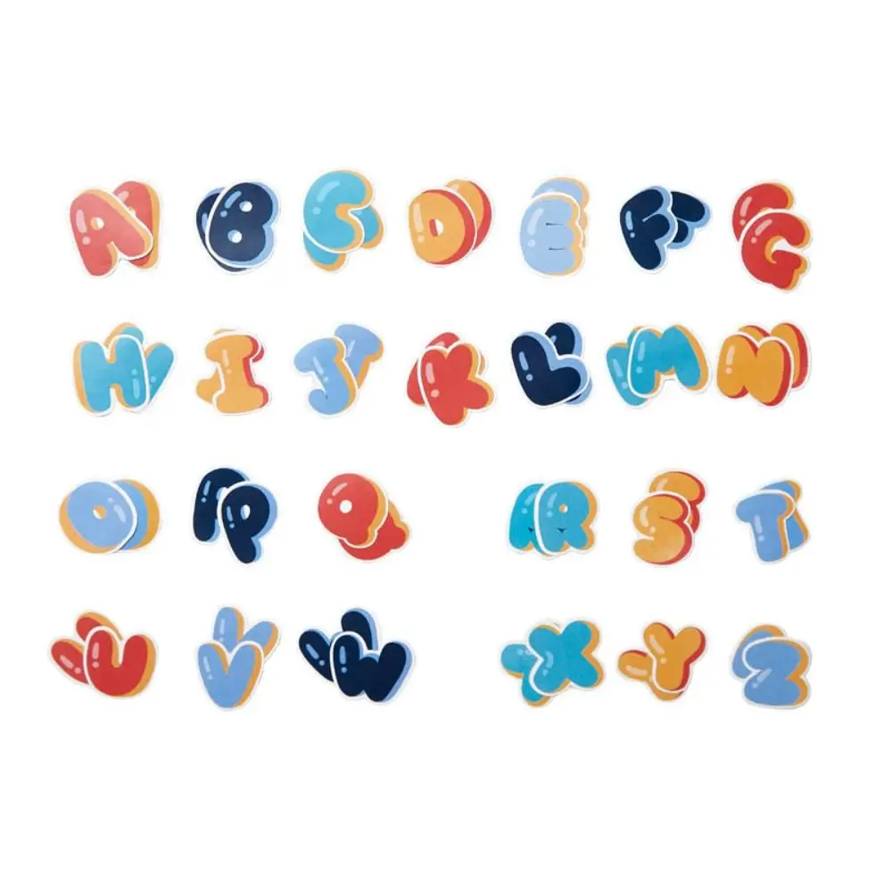 26 English Alphabet Alphabet Sticker Scrapbooking Marking Hand Account Decorative Sticker DIY Crafts Number Sticker Notebook