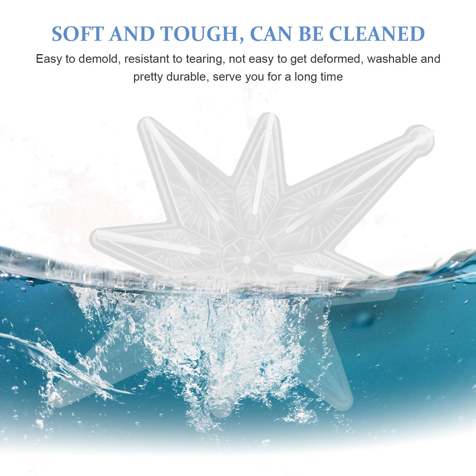 

2Pcs Snowflake for DIY Diy Silicone Mold Crafts Resin Balloon Reliable Diy Accessory Mould Home Supplies Kitchen Bar Tools