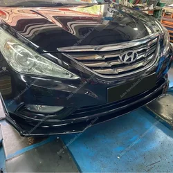 For Hyundai Sonata 6th 3Pcs Car Front Bumper Lip Spoiler Splitter Diffuser Sonata/i45 YF Mpi GDi TGDi 2010-2015 Bodykits Tuning