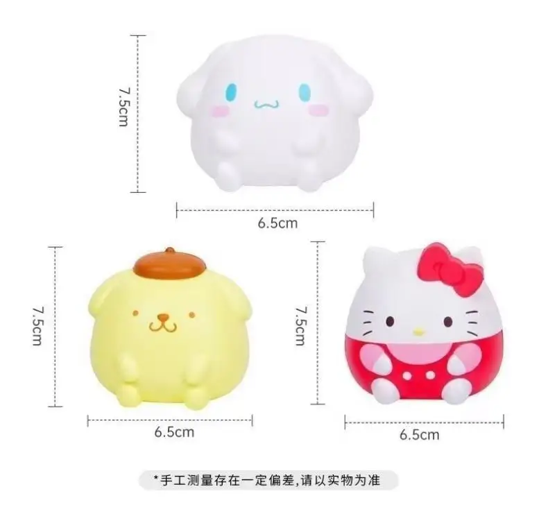 Hello Kitty Sanrio giocattoli di decompressione Kuromi Cinnamoroll giocattoli antistress Kawaii Melody Anime Cartoon regalo di guarigione per bambini