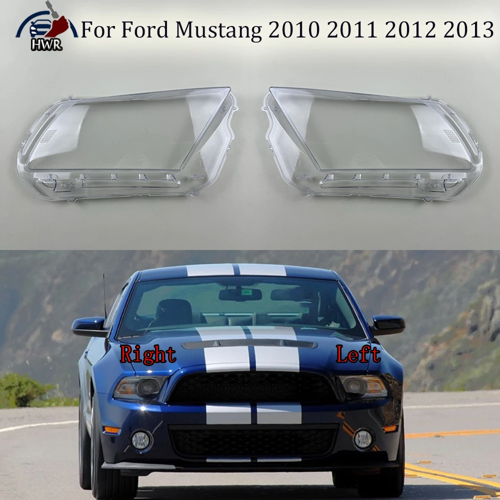 

Headlight Cover Transparent Lampshade Headlamp Shell Plexiglass Replace Original Lens For Ford Mustang 2010 2011 2012 2013