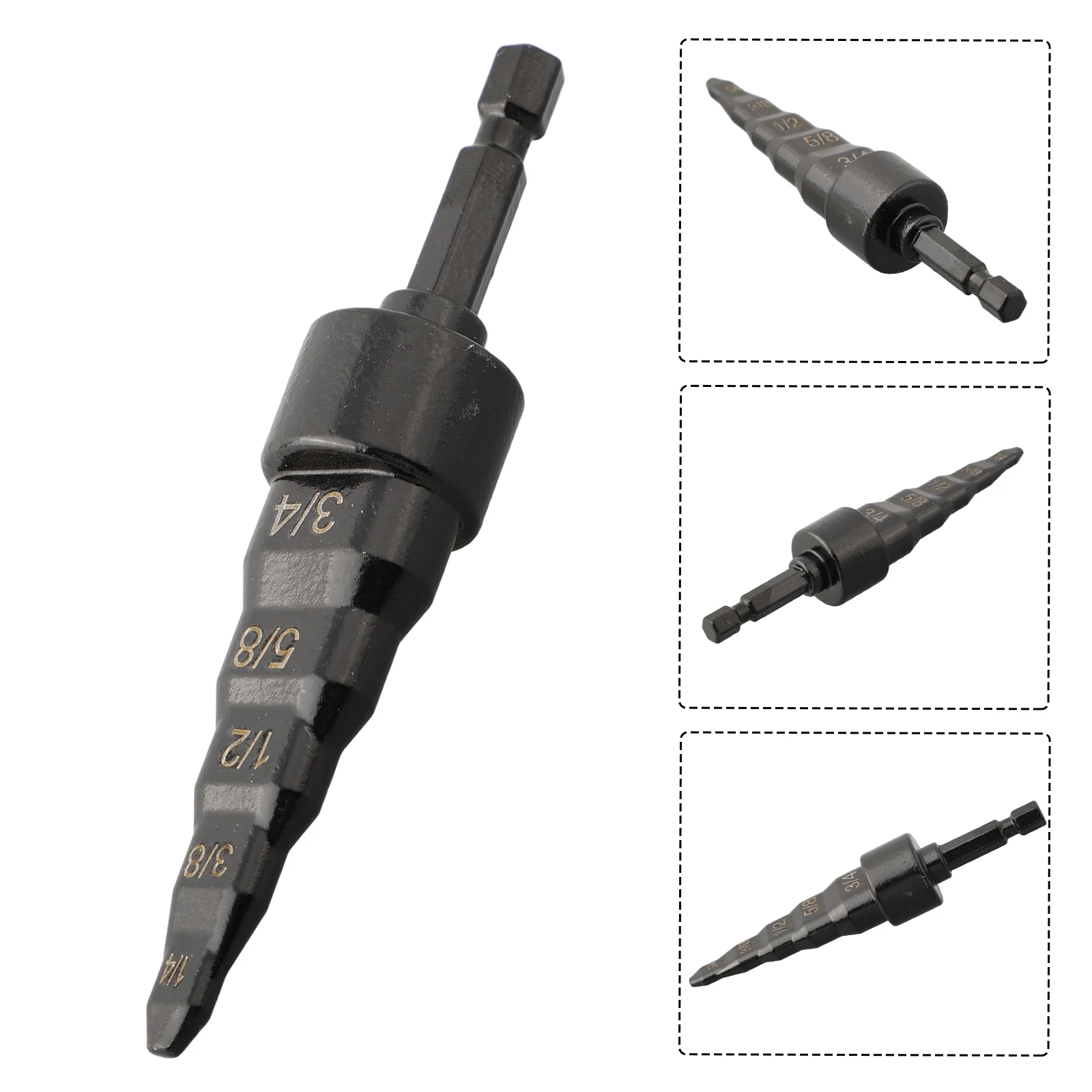 1pc 5 In 1 Air Conditioner Coppers Pipe Expanders Swaging Drill Bit Set Swage Tube Expander Swaging Tool For HVAC Repair