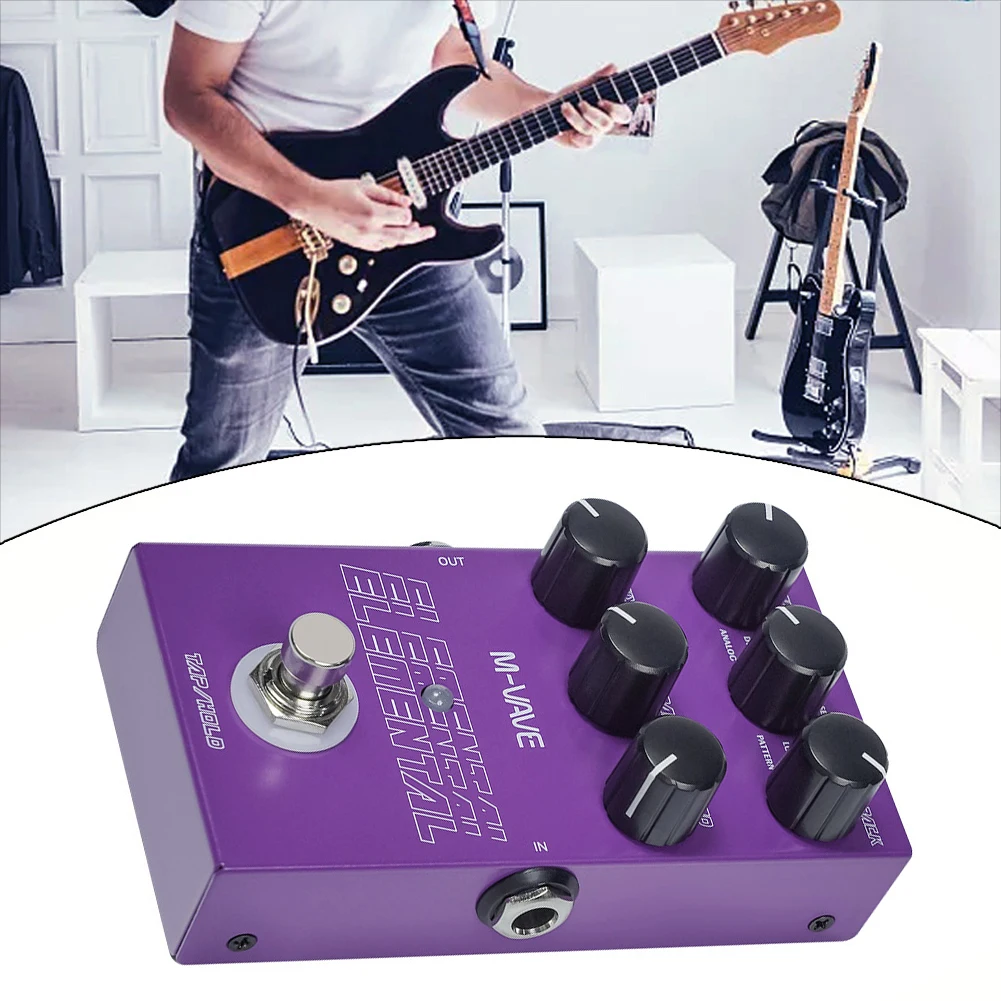 For M-vave Digital Delay Pedal 9Different Guitar Effect Supporr For TAP HOLDMode Electric Guitar Delay Effects Pedal Guitar Part