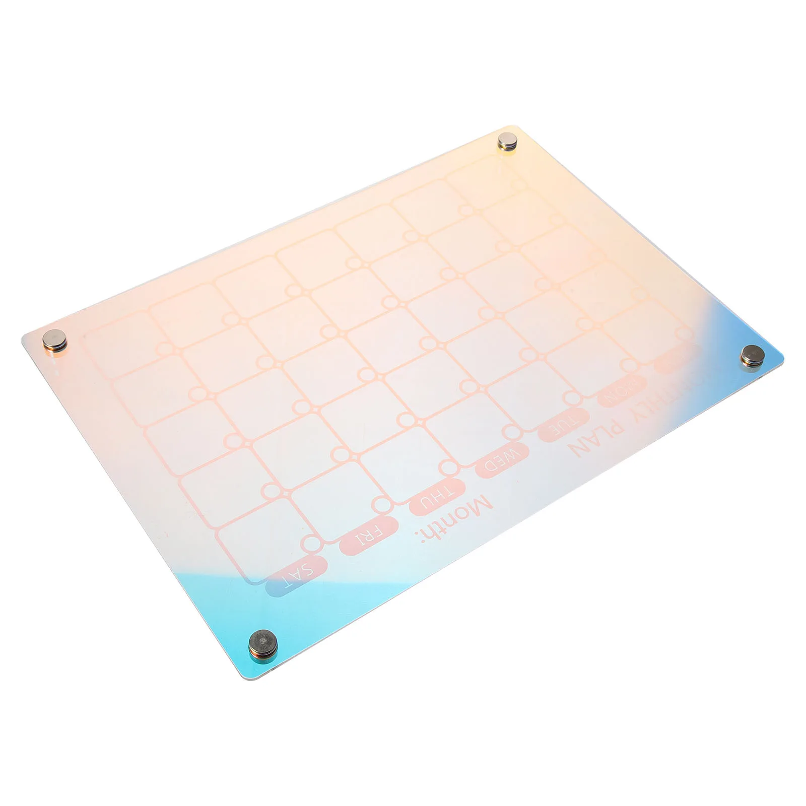 

Magnetic Acrylic Monthly Planner Board Reusable Dry Erase Calendar for Fridge Kitchen Planning Message Board Reusable Planner