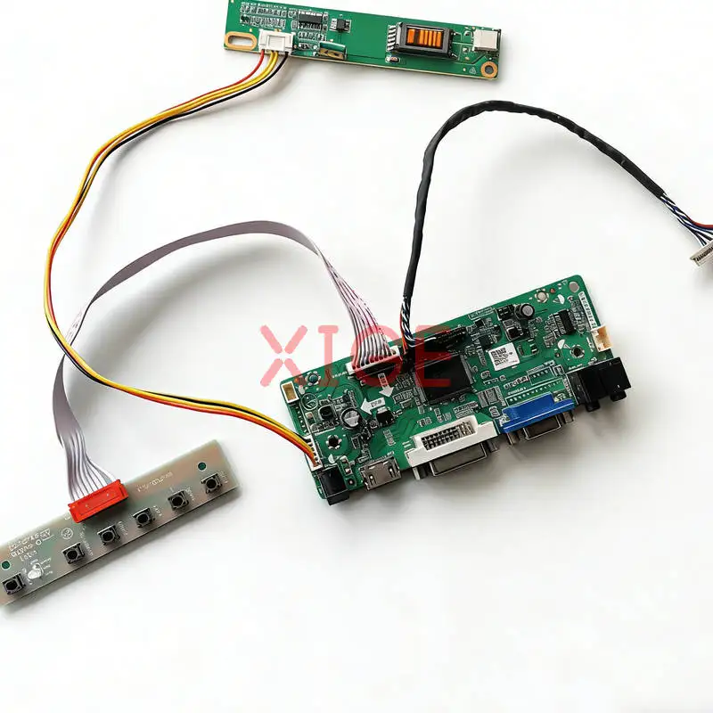 

LCD Display Drive Board Fit LTN121AP02 LTN121W1 LTN121AT02 CLAA121WA01 VGA+DVI+HDMI 1280*800 LVDS 20-Pin 1-CCFL 1280x800 Kit DIY
