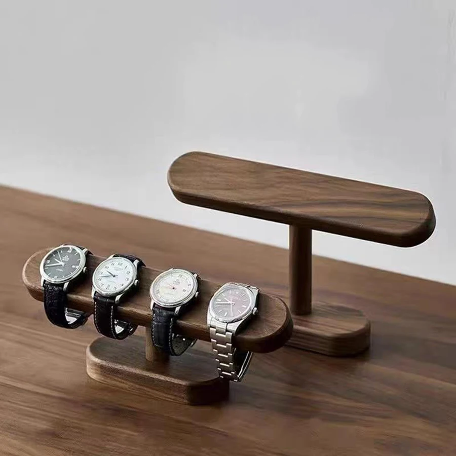 Walnut Watch Bracket Display Holder Jewelry Bracket Chain Anklets Hanger Stand Racks Organizer For Counter Shows