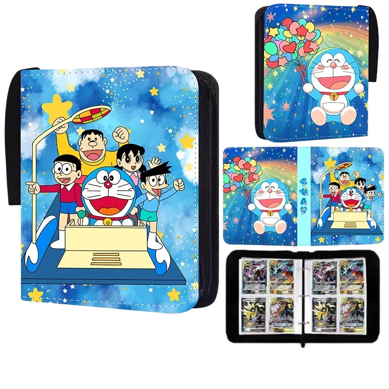Doraemon 400pcs Card Book Game Collection Photo Album Binder Anime Business Card Holder Fashionable Toys Children’s Luxury Gift