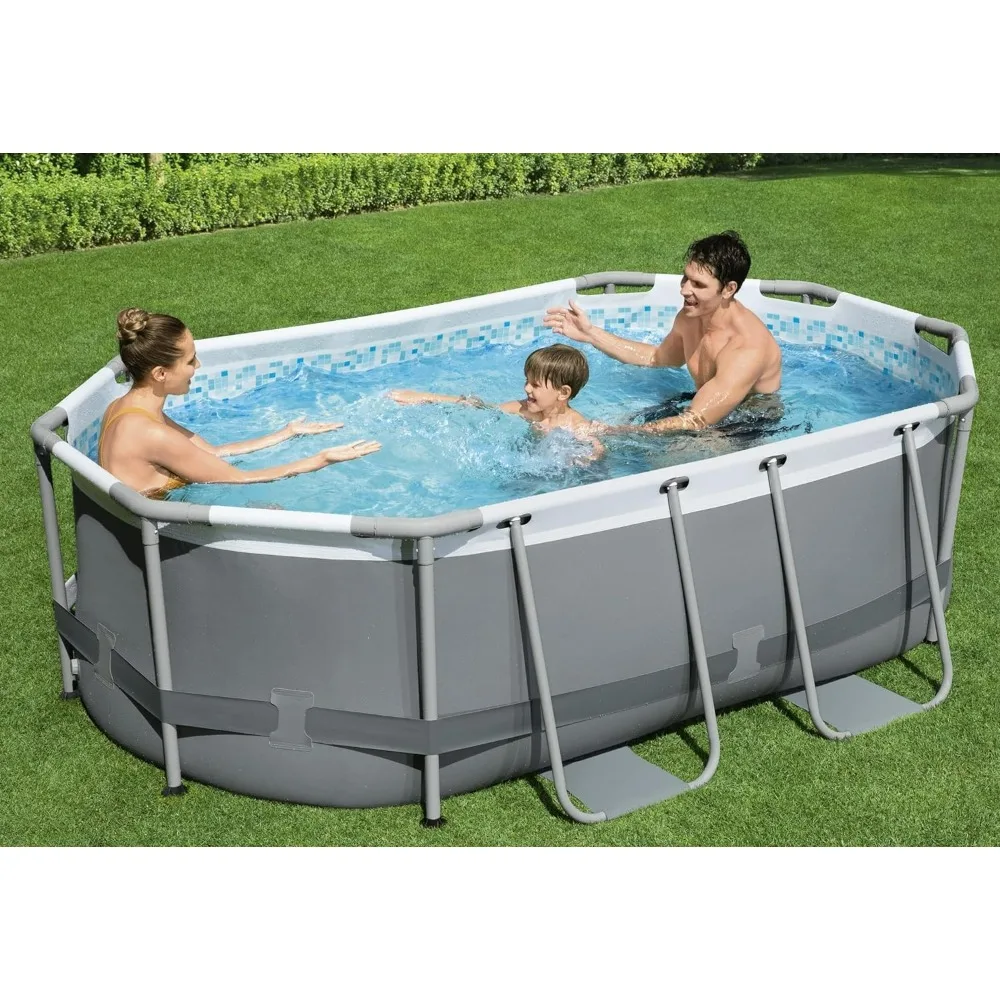 

Oval Above Ground Pool Set (10' X 6'7" X 33")| Includes Filter Pump & ChemConnect Dispenser