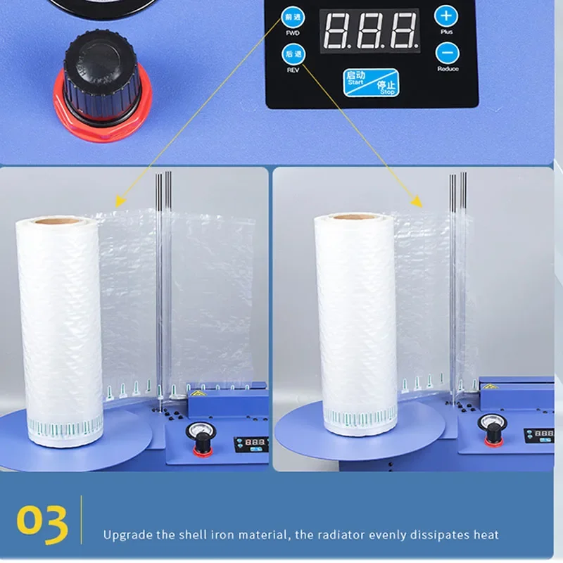 New Bubble Column Air Column Bag Coil Inflator Automatic Universal Milk Powder Red Wine Airbag Shockproof Packaging Inflator Mac