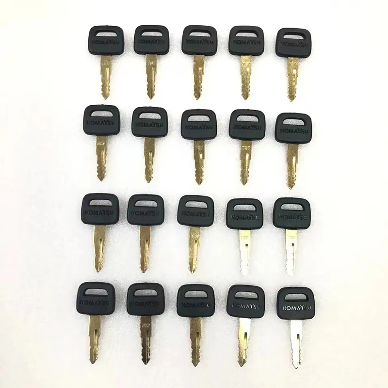 20PCS 787 iganition Key and door lock Key for Komatsu ExcavatorDozer Loader Heavy Eauipment