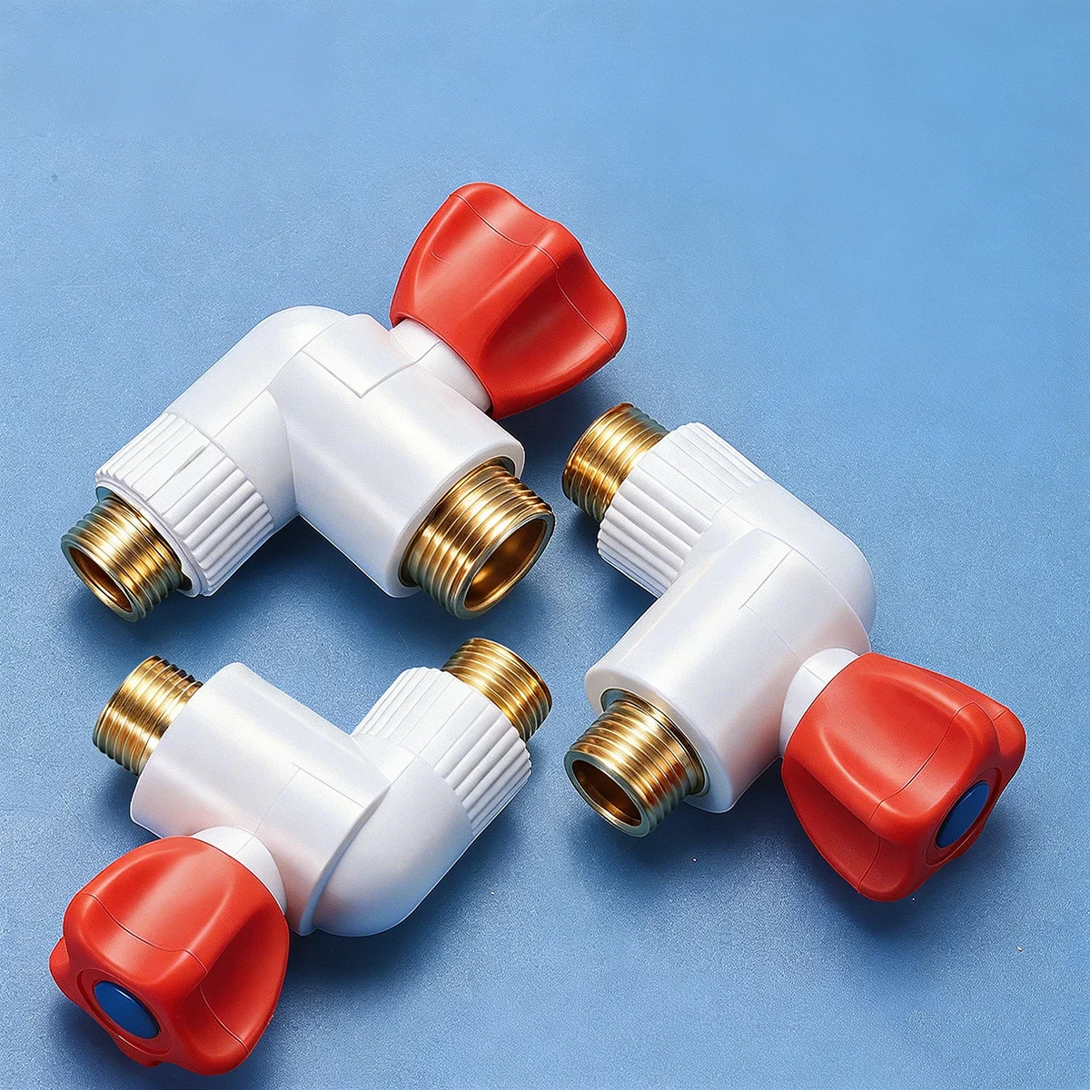 Threaded PPR Angle Valve Full Copper Thickened Explosion-proof Straight Ball Core Large Flow Stop Valve for Bathroom