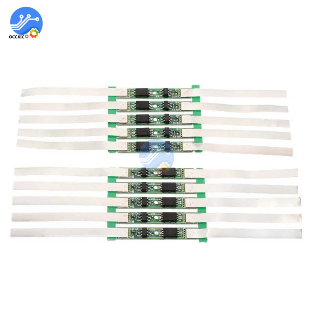 10pcs BMS 1S 3.7V  2A/3A/4.5A/6A/7.5A/9A 18650 Li-ion Lithium Battery Charging Protection Board 1/2/3/4/5/6 Mos Lipo Charging