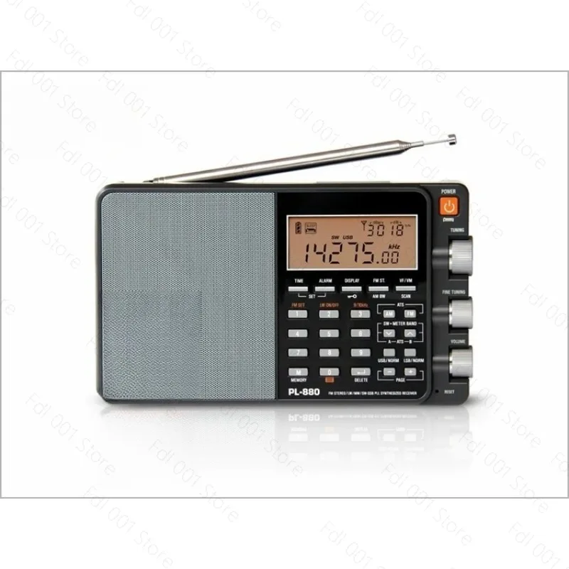 for PL-880 Portable High Sensitivity Full Band Digital Tuned Radio High End Radio Receiver