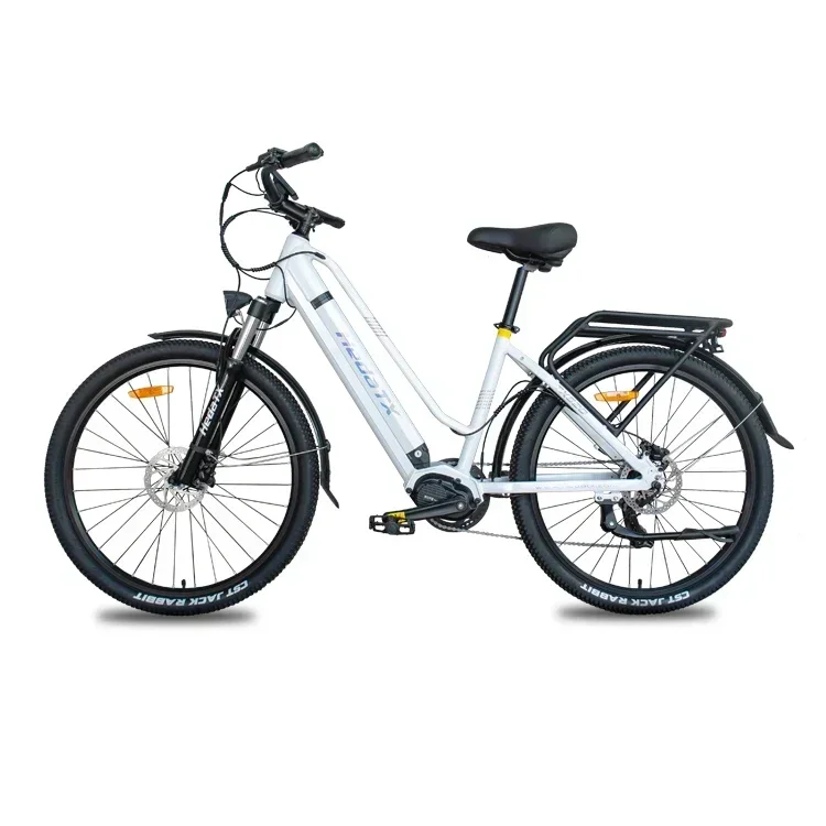 Bicicleta eléctrica con Motor de accionamiento medio para adultos, viajero urbano asistido, 48V, 500W, 15,6Ah, 27,5 pulgadas, freno hidráulico, Hedatx XT520
