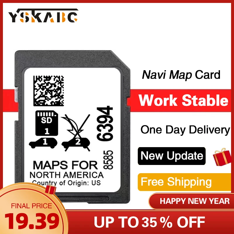 

for Buick Cadillac Chevrolet GMC 2024 Version 8585-6394 SD Card 32GB GPS System North America Maps