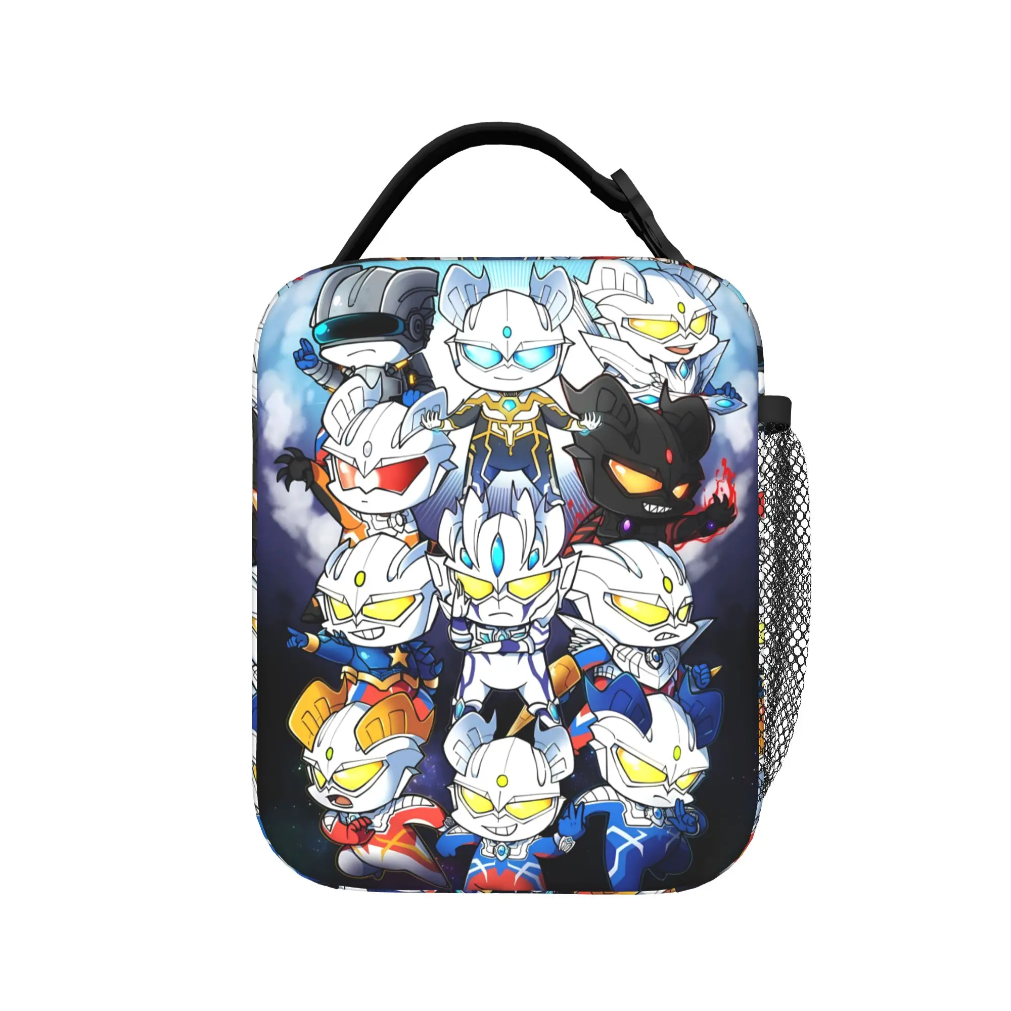 Lunch Bag Ultraman Picnic Lunch Box For Girls  Aesthetic Convenient Custom Tote Food Bags