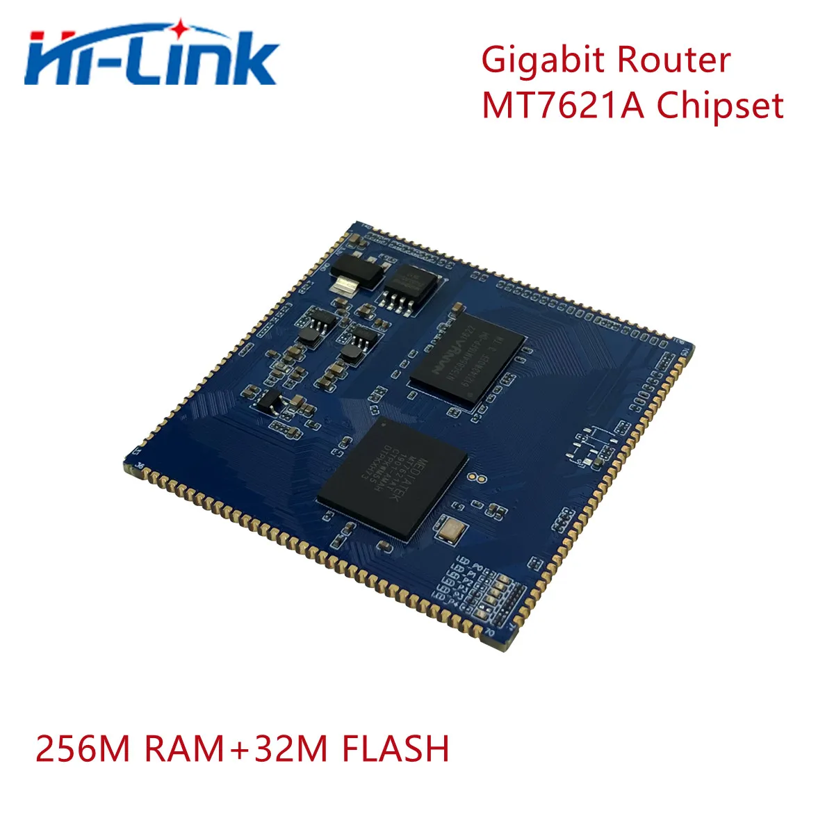 

Free Shipping Hi-Link 5pcs/lot GbE Gigabit Ethernet Router module with MT7621A chipset HLK-7621