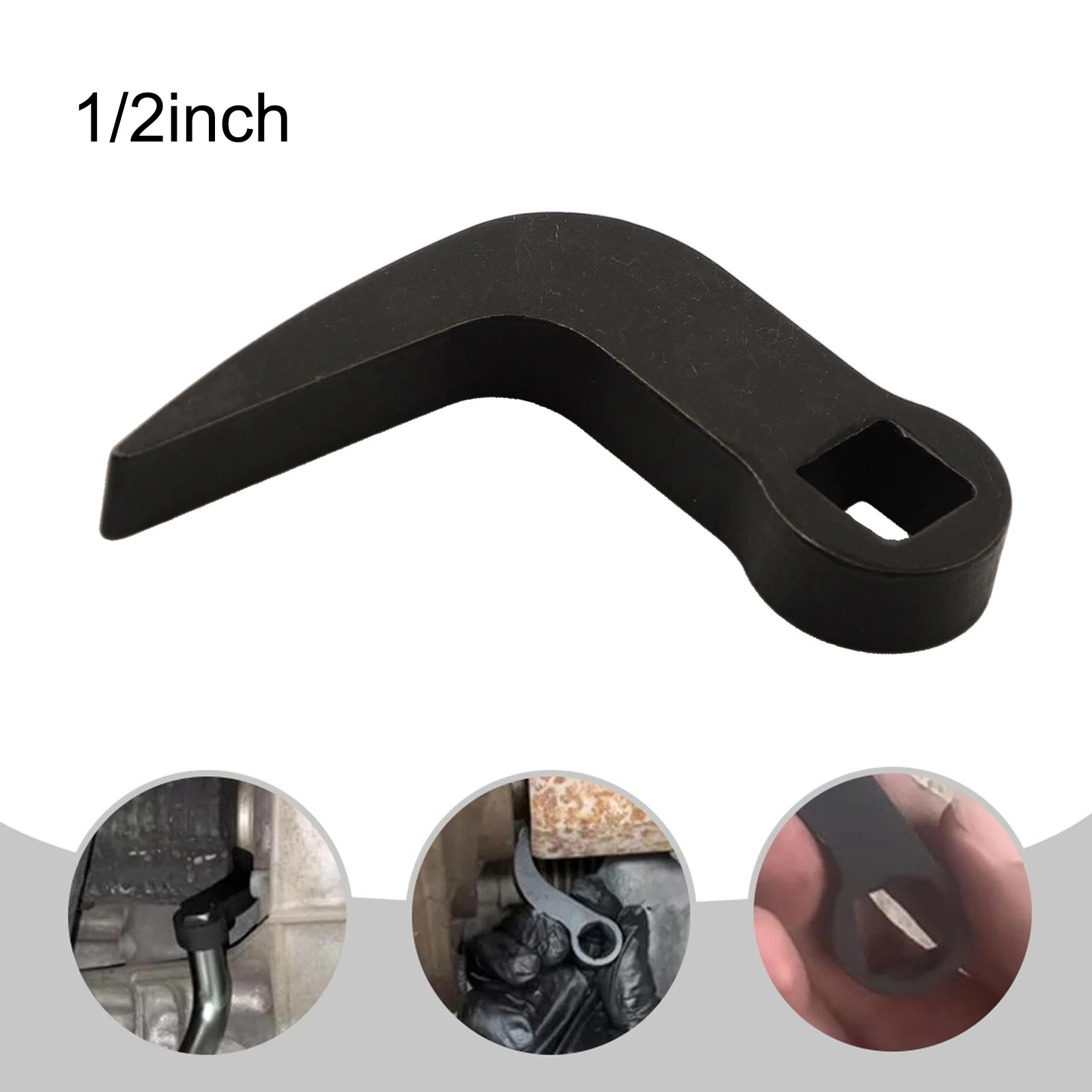 90 Degree Crowbar Adapter Heads for 1/2 Inch Manual Wrench Heavy Duty Prying Tool for Car Repair and Home Projects