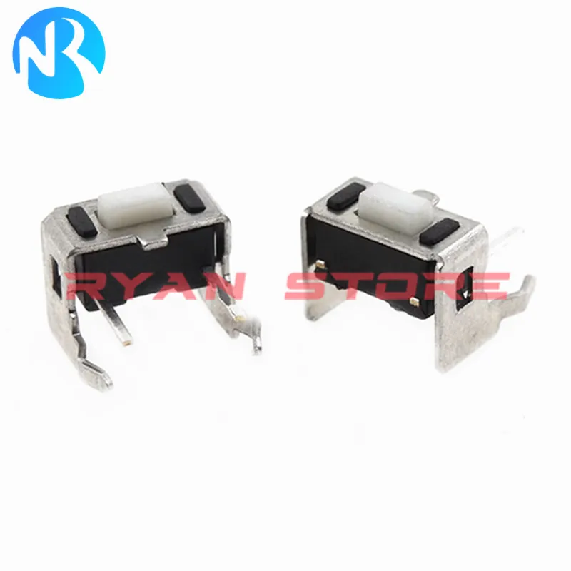 

1000Pcs 3*6*4.3 H 2Pin 3X6X5MM Tact Switch with Bracket Tactile Push Button White Switches Micro Switch 3*6 3X6