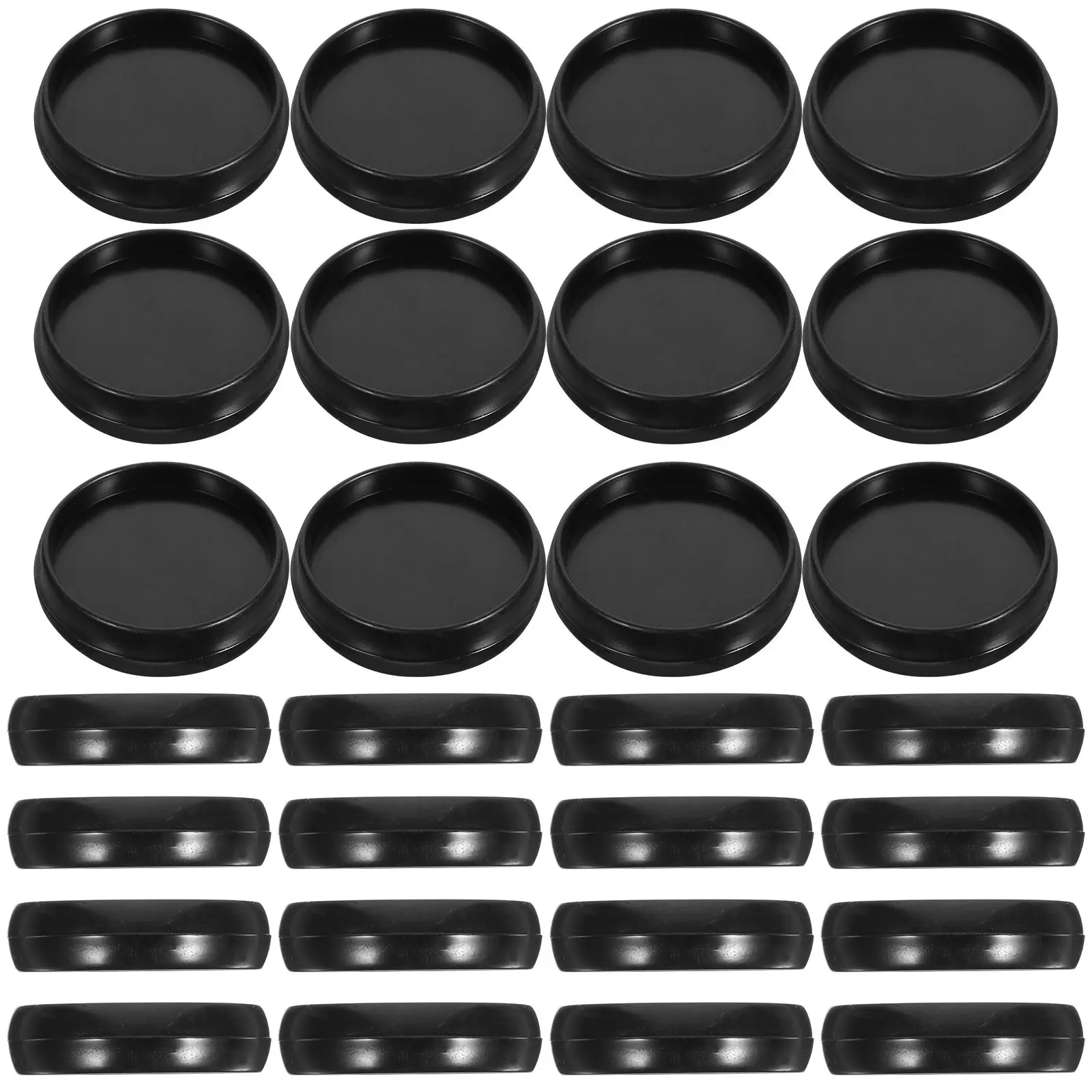 55 Pcs Mushroom Button Photo Album Round Binder Discs Tool Tools for Book Black Discbound Small Loose-leaf Binding