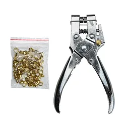 Tool Kit Multi Functional Hole Punching Pliers Chicken Eye Pliers Belt Belt Goods Paper Metal Protective Ring Punching Tools