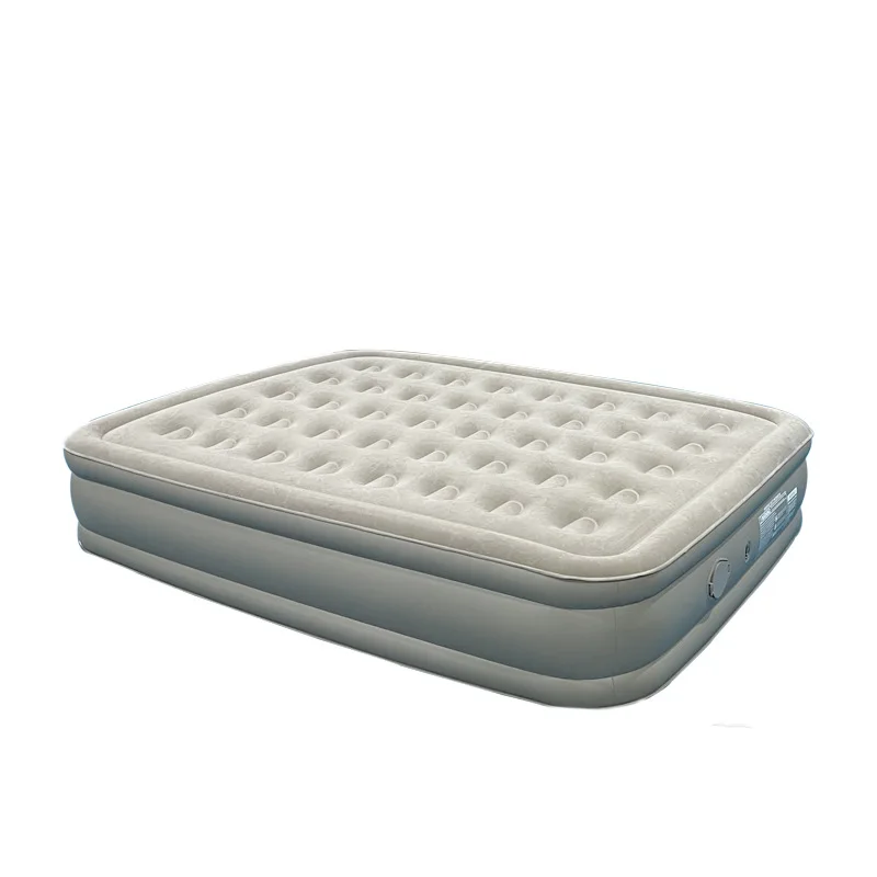 

Outdoor PVC Flocking Double Built-in Pump Inflatable Mattress