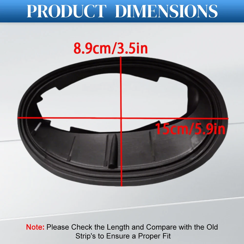 Left/Right Side Mirror Gasket Rubber Seal Exterior Door Mirror Gasket For Mini Cooper R55 R56 R57 R58 R59 51162755635