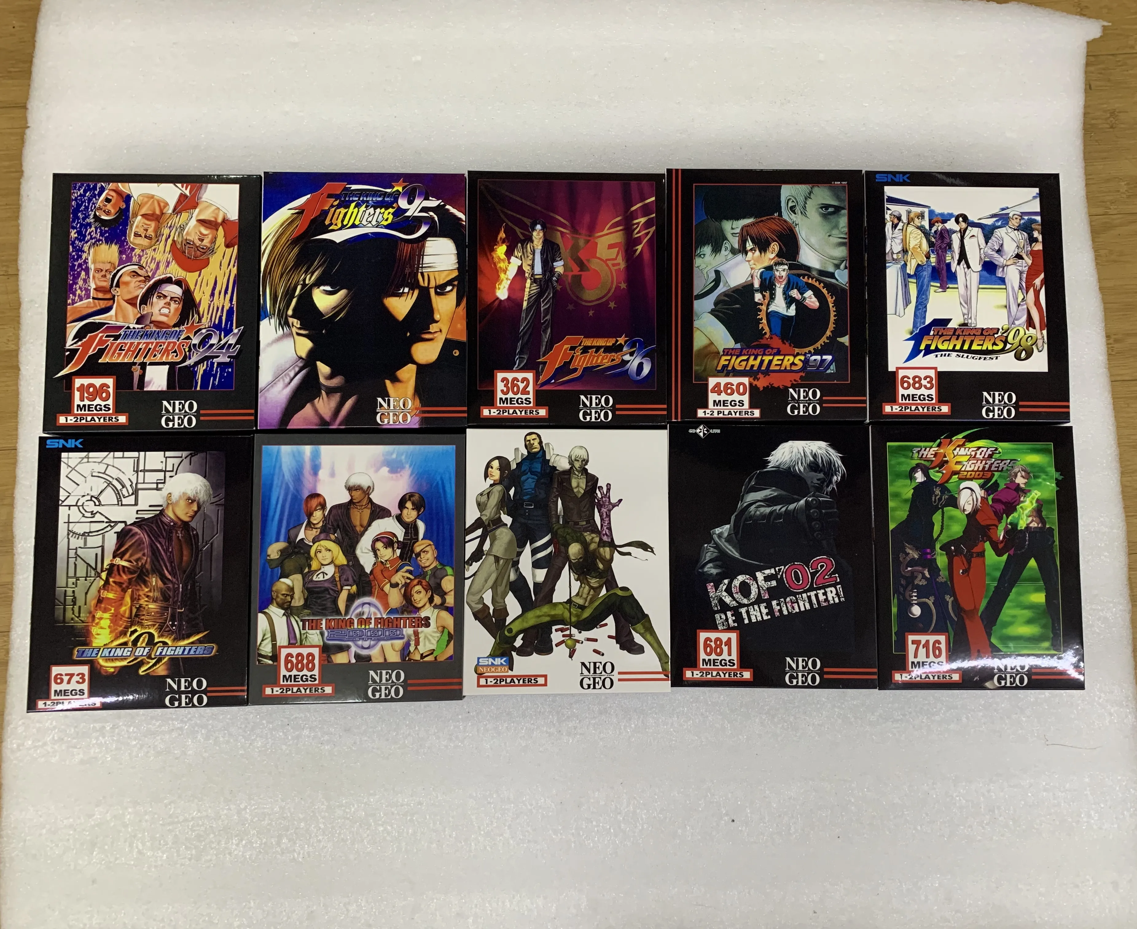 SNK MVS NEO GEO THE KING OF FIGHTERS Series  Mvs Cassette Color Box