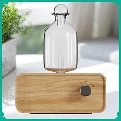Essential Oil Diffuser Glass Air Aroma Diffuser Wood Grain Base 2600mAh Professional Machine Nebulizer For Home Office Room