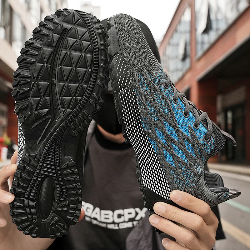 

YRZL Mens Non Slip Walking Shoes Sneakers Breathable Mesh Comfortable Athletic Sports Shoes For Outdoor Casual Training Shoes