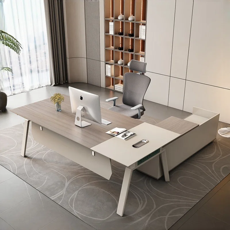 CEO desk,boss table,office Furniture,President High-End Executive Manager Office Desk And Chair Set