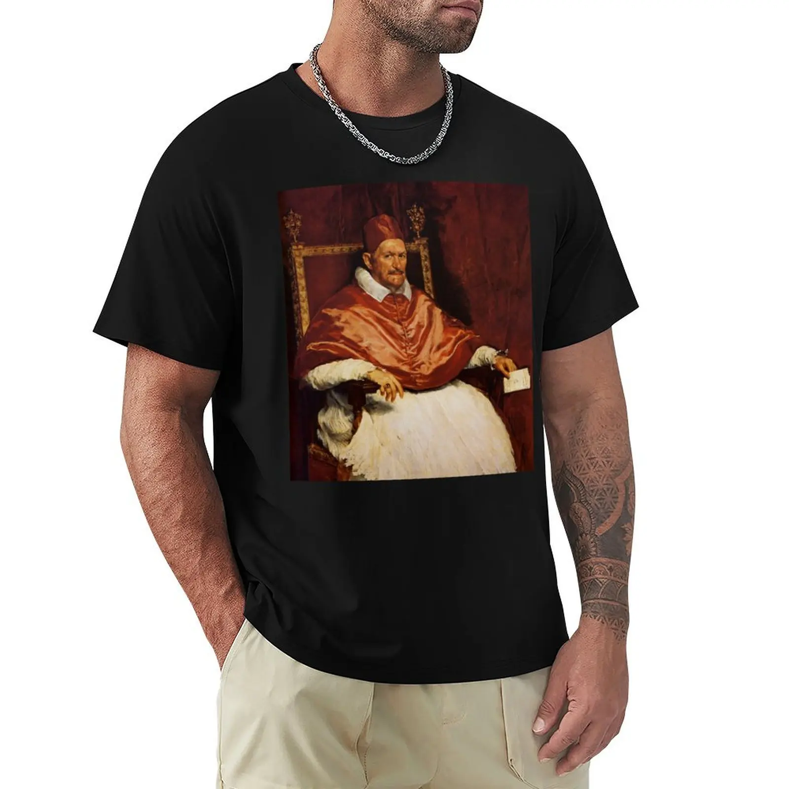 Diego Velazquez Pope Innocent X T-Shirt Plus Size Comfort Fit Tee