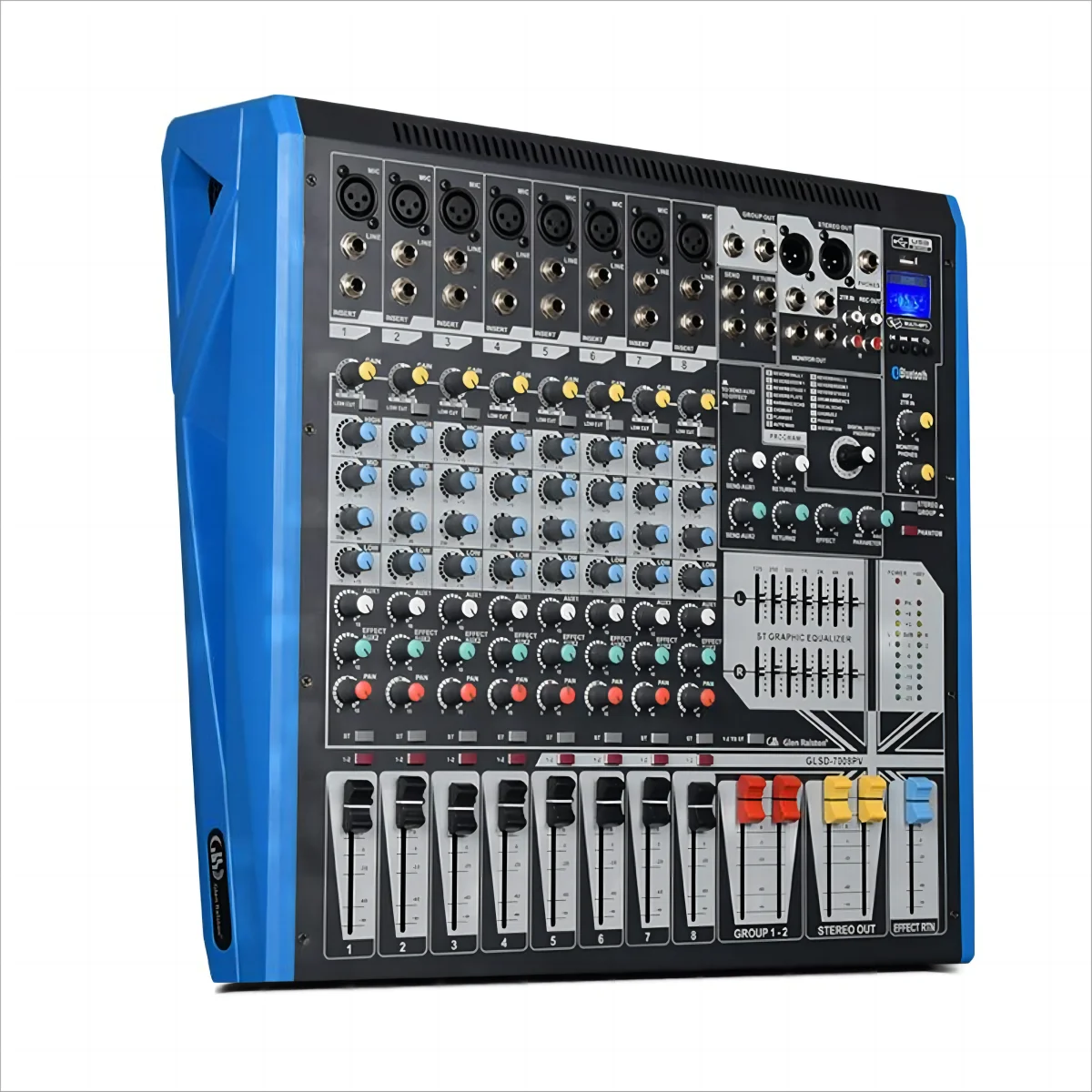 

Demao Professional 350W 8 Channels Power Amplifier Sound Mixer Good Price for DJ Stage Easy Outdoor Performance