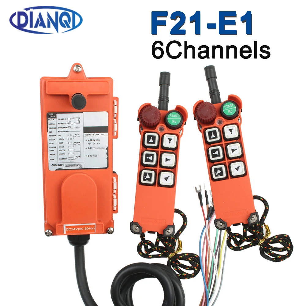 F21-E1 Arrow 220V 380V 24V 12V Industrial Remote Controller Switches Hoist Crane Control Lift Crane 1 Transmitter+1 Rceiver