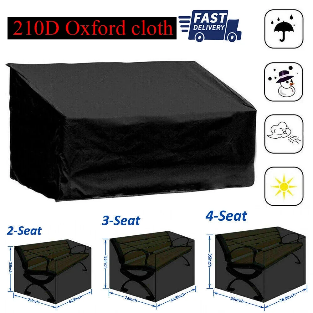 High Quality Waterproof Outdoor Garden Bench Cover Benchs Furniture Sofa Chair Table Rain Snow Dust proof Protector Cover