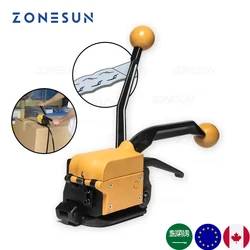 ZONESUN A333 Handheld Steel Strapping Tool Steel Band Packing Tool Steel Strip Strapping Tool  With Sealer And Tensioner