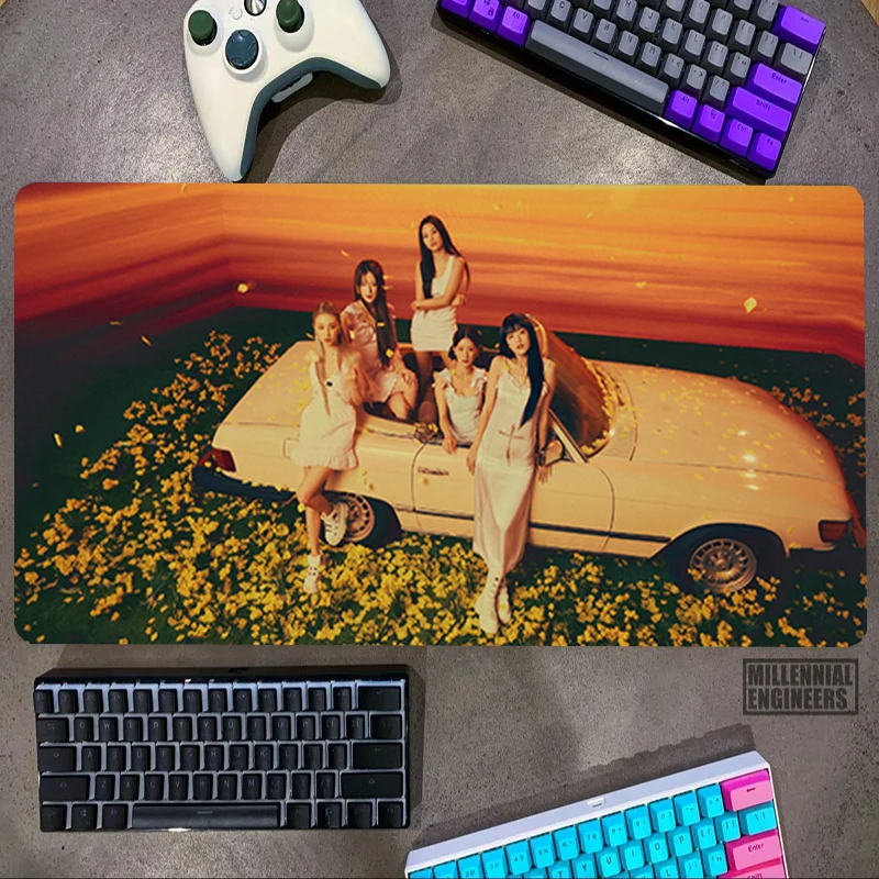 

Kpop Girls Group (G)I-DLE Mouse Pad Gaming Mats Premium Mousepad Keyboard Office Accessories Desk Mat Big Mousepepad Gamer Large