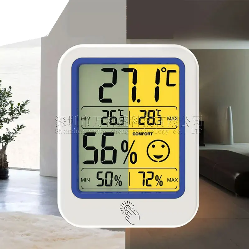 20 шт. настенный внутренний цифровой термометр Dth-159 цифровой термометр с подсветкой