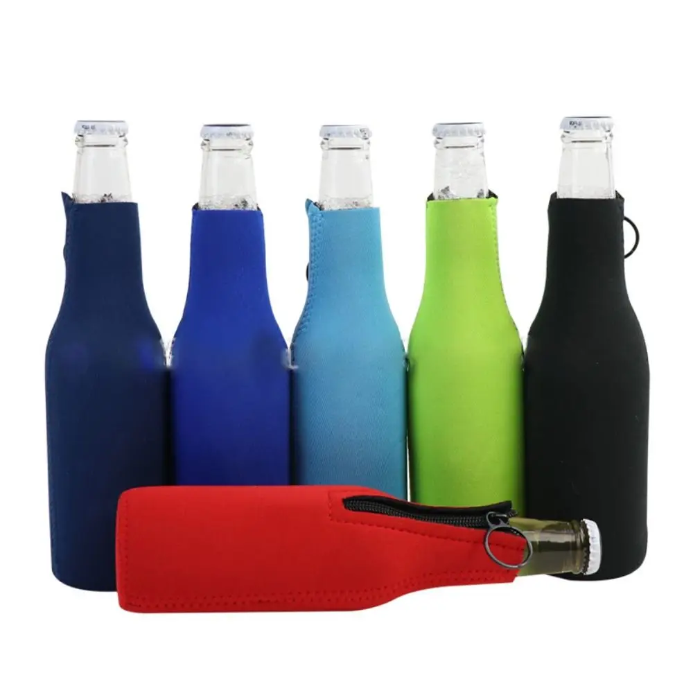 High Quality Insulation Beer Bottle Cover with Ring-pull Protective Cup Sleeve 12 Oz 330 Ml Duarable Water Bottle Bag Outdoor