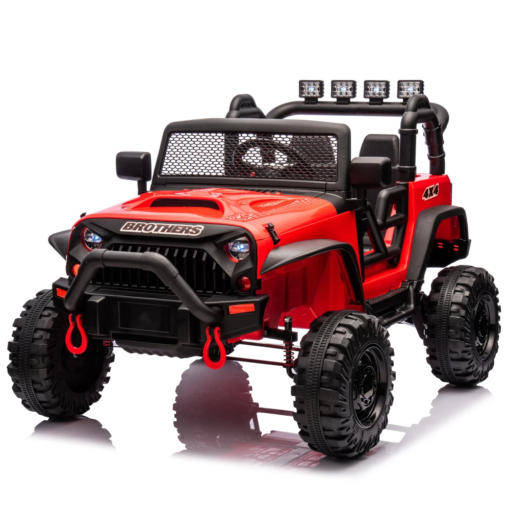 24V Kids Ride on 400W Electric Toy Car with Parental Control, Four Wheel Suspension, Suitable for Children 3+