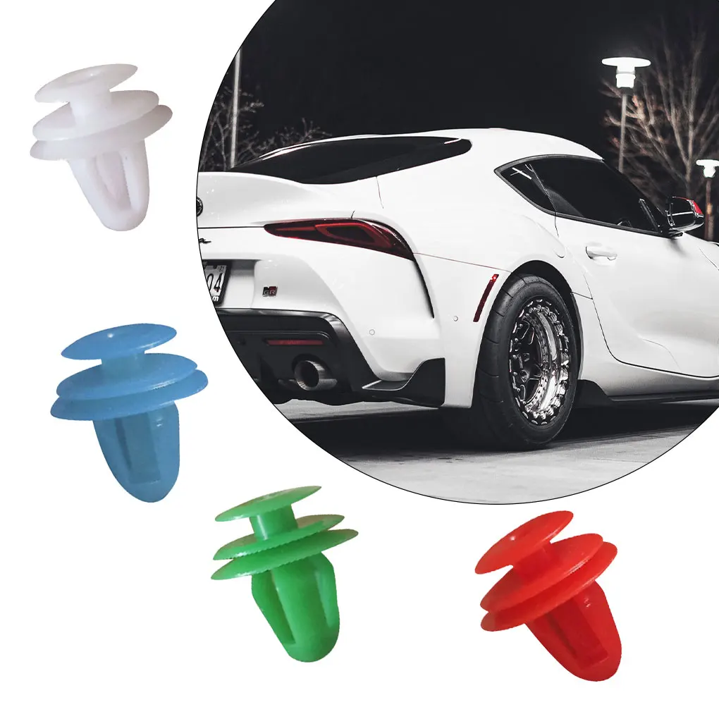 50 قطعة لوحة الباب العالمية السحابة سيارة الداخلية تقليم مقاطع ثابتة مجموعة المشبك مشبك دفع التجنيب العجلة الخارجية الأبيض