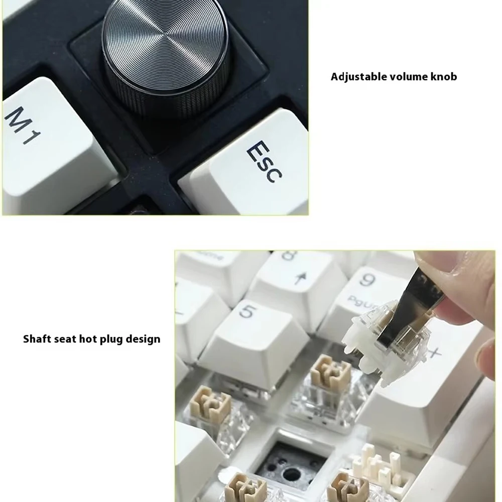 Подставка под номер GMK26 QMK/VIA, совместимая с Bluetooth, 5,0/2,4 ГГц