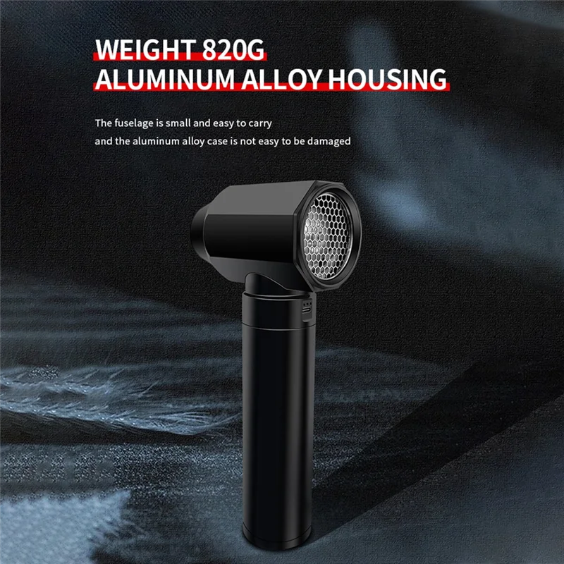 ABYO مروحة منفاخ عنيف مروحة تربو صغيرة 52 مللي متر محرك بدون فرشاة محمول 80000 دورة في الدقيقة 4 التروس مروحة قناة صناعية 2500Ma #5