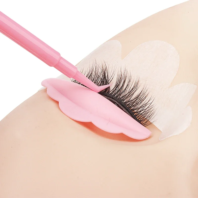 10 ชิ้นพลาสติกแบบใช้ซ้ําได้ Eyelash Perming Stick เครื่องมือขนตา Y รูปร่างหวี Lash Lifting Curler Applicator แปรงแต่งหน้า